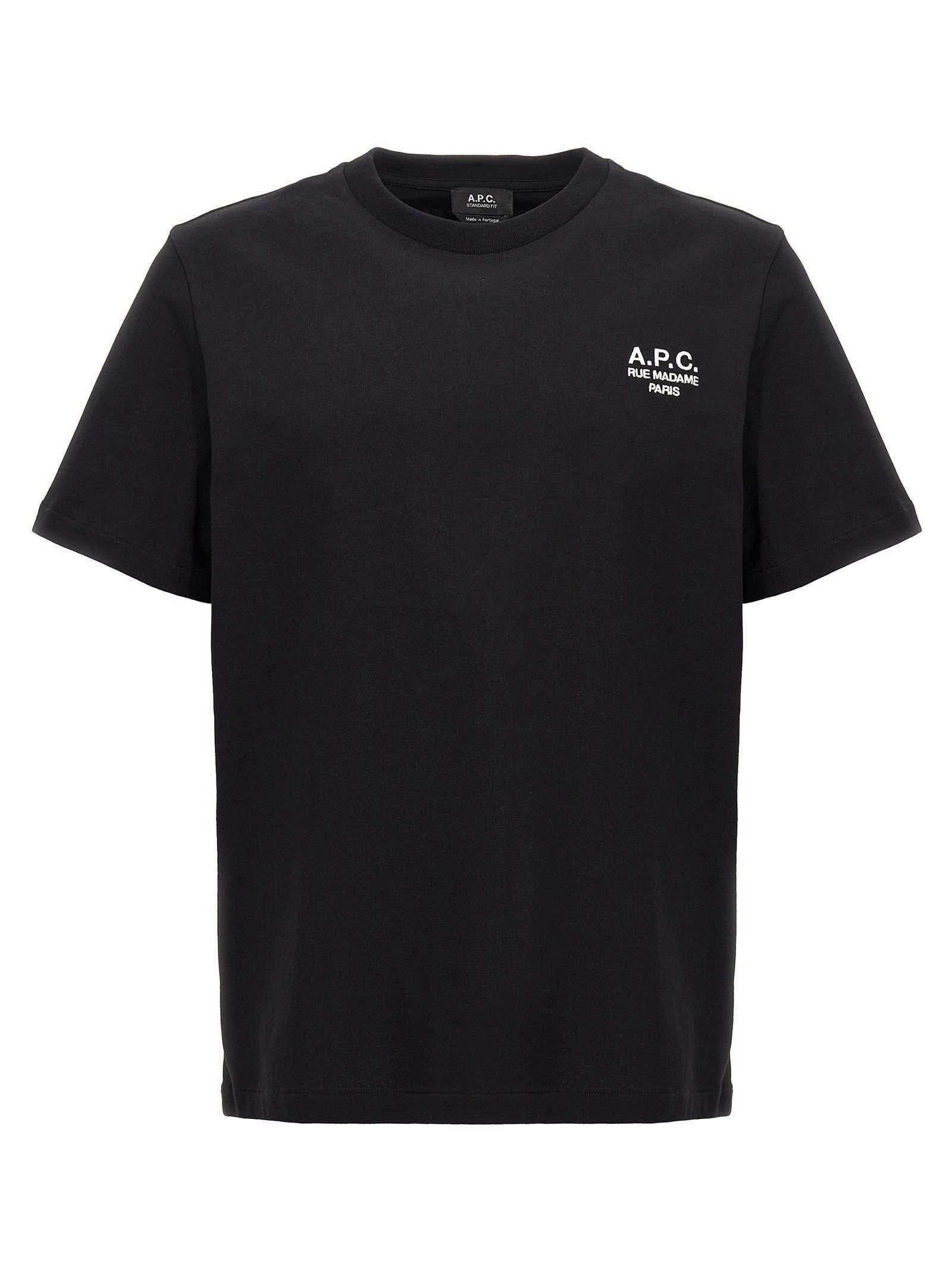 Boxy 【関税込み】A.P.C. Logo Printed Micro Tシャツ ブラック