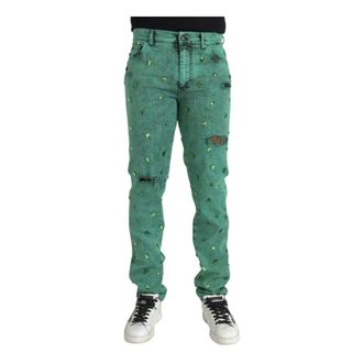Dolce & Gabbana Hombre, Vaqueros, Verde, Talla: L