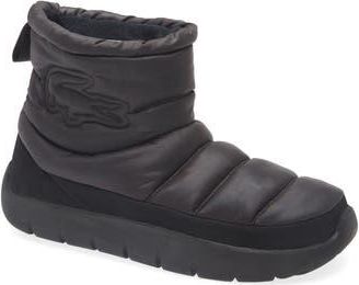 Lacoste Serve Slipper in Black/Black at Nordstrom Rack, Size 9