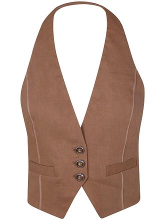 Pinko Open Back Short Vest