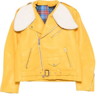 Charles Jeffrey Loverboy Giacca biker Banana - Giallo