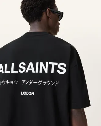 AllSaints Underground Oversized Crew Neck T-Shirt