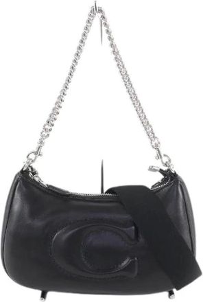 Coach Pre-owned Mini Bags, male, Black, Size: ONE SIZE Pre-owned Teri Leather 2way Shoulder Bag