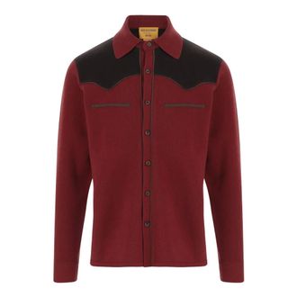 Guest In Residence &iexcl;Camisa de Botones Estilo Western! - Knitwear - Hombre - Rojo - L