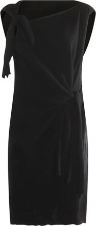 Moschino Geknoopte mouwloze jurk - Zwart