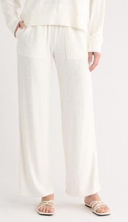 Splendid Textured Knit Pants in Paper White at Nordstrom Rack, Size X-Large