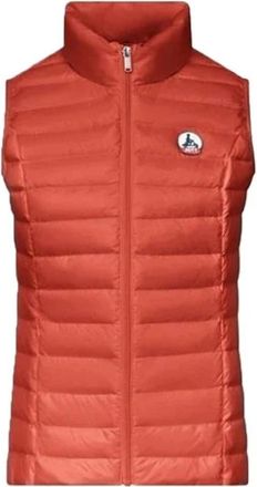Jott Zijden Vest - Dames - Bodywarmers - Oranje - S - Leer - Jassen