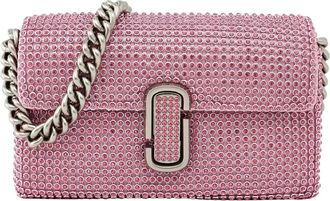 Marc Jacobs Roze Kristal Mini Handtas - Dames - Schoudertassen - Roze - ONE Size - Leer - Tassen