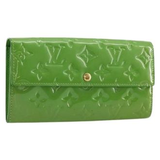 Louis Vuitton Pre-owned Wallets, female, Green, Size: ONE SIZE Pre-owned Long Wallet