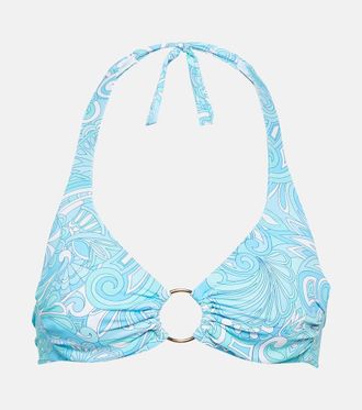 Melissa Odabash Top bikini Brussels con stampa