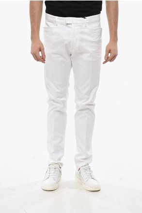 Dsquared2 Stretch Cotton Chinos Pants with Belt Loops size 52