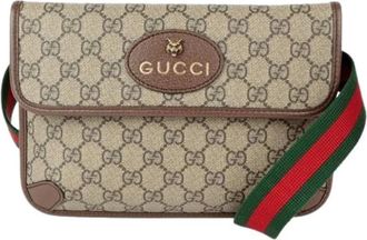 Gucci Pre-owned Belt Bags, female, Brown, Size: ONE SIZE Pre-owned Canvas Belt Bag