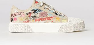 Marc Jacobs Sneakers The Punk Scribble in canvas con slogan all over