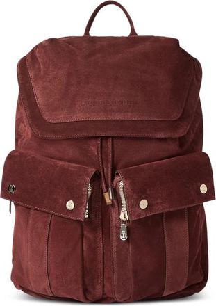 Brunello Cucinelli Suede Leisure Backpack