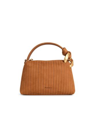 J.W.Anderson JW Anderson Small Corner Karamell Wildledertasche