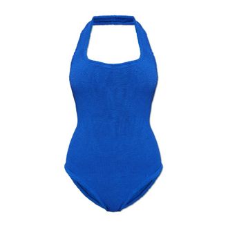 Hunza G Dames, Badkleding, Blauw, Maat: ONE Size Polyamide