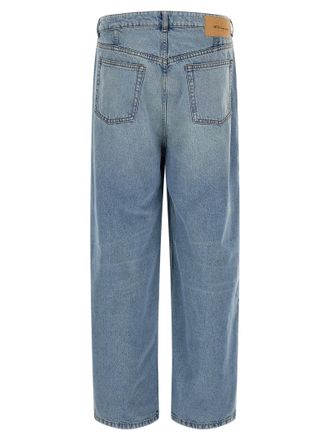 Ami Relaxed Fit Cotton Jeans - Blue