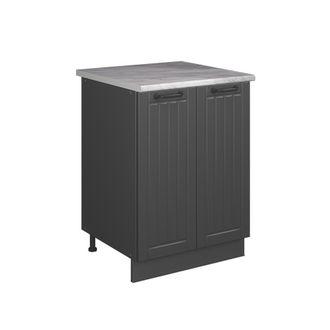 Vicco Mueble Bajo Para Fregadero Fame-line, Gris Oscuro/antracita, 60 Cm, Vicco