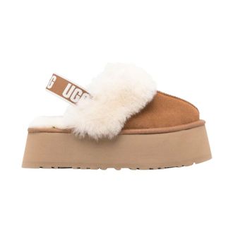 UGG Funkette Slipper - Dames - Schoenen - Bruin - Maat: 36 EU Leer