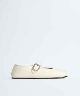 Bottega Veneta Ballerine Mary-Jane Veneziana - Bianco - Donna - 36