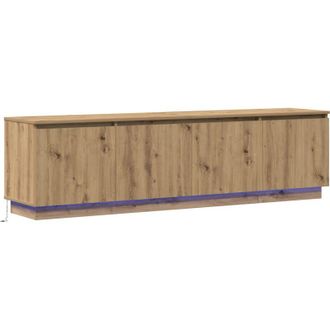 vidaXL Vidaxl - Mueble De Tv Con Led Roble Artisan 180 X 38 X 49 Cm