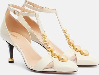 Chlo&eacute; Chlo&eacute; Cleia embellished leather pumps
