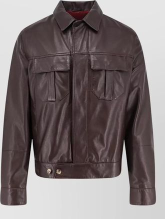Brunello Cucinelli leather jacket