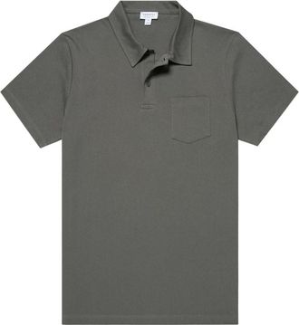 Sunspel Hombre, Camisetas, Verde, Talla: L