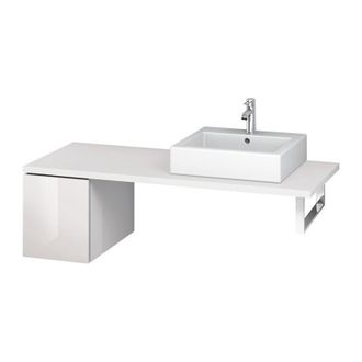 Duravit Consola Baja L-cube 320x547x400mm Alto Brillo Albaricoque Perla
