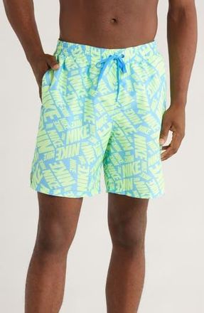 Nike Seven-Inch Volley Swim Trunks in Barely Volt at Nordstrom Rack, Size Medium
