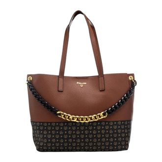Pollini Tassen, Dames, Bruin, ONE Size, Leer, Sc 4567Pp 0Nsj 13 Schoudertas