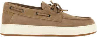 Hogan Moccasin-Style Boat Shoes With Lace-Through Design