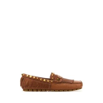 Valentino Garavani Loafers, female, Brown, Size: 7 US Plaster Caster Loafers
