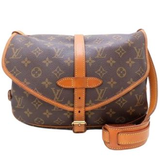 Louis Vuitton Pre-owned Cross Body Bags, female, Brown, Size: ONE SIZE Pre-owned Vintage Monogram Shoulder Bag