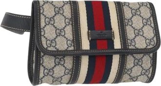 Gucci Pre-owned Belt Bags, female, Blue, Size: ONE SIZE Pre-owned Vintage Belt Bag