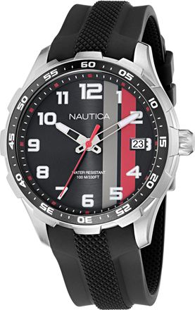 Nautica Nst Small 3-Hand Watch With Silicone Strap