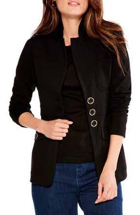 Nic+Zoe Editor Knit Blazer in Black Onyx at Nordstrom Rack, Size Large
