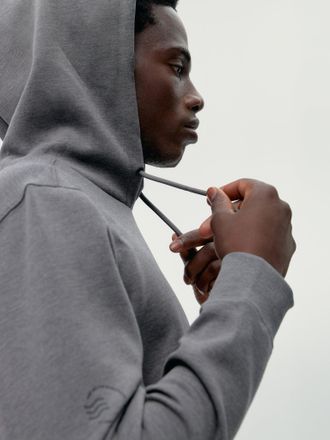 Born Living Yoga Hoodie Marion Grey Melange