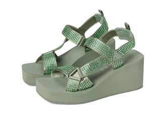 Guess Dawsin Womens Sandals Light Green : 7 M, Synthetic