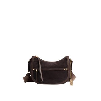 Borbonese Tassen, Dames, Bruin, ONE Size, Leer, Luna Bag Small