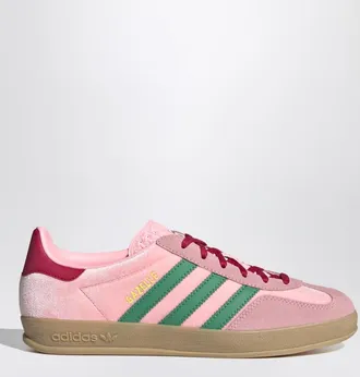 adidas Originals Gazelle Indoor Court Green/Glow Pink/Gum velvet Sneaker