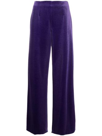 Philosophy di Lorenzo Serafini Pantaloni in velluto a gamba ampia - Viola