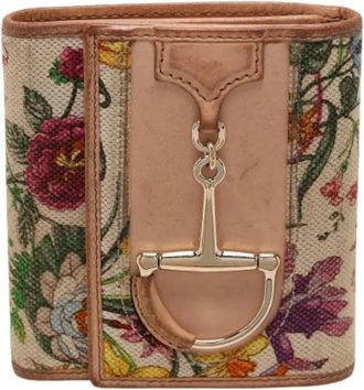 Gucci Pre-owned Wallets, female, Multicolor, Size: ONE SIZE Pre-owned Canvas Wallet