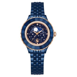 Swarovski Octea Quartz Diamond Blue Dial Ladies Watch 5743701