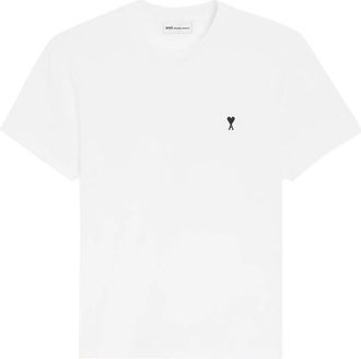 Ami Quota White Ami De Coeur Cotton T-Shirt