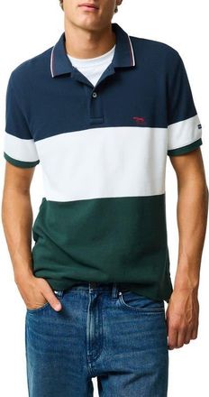 Rodd & Gunn Homebay Sports Fit Colorblock Cotton Piqu&eacute; Polo in Forest at Nordstrom, Size Xxx-Large