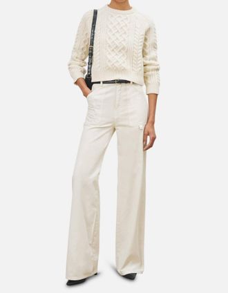 Nili Lotan Quentin Pant In Stone