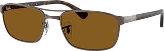 Ray-Ban RB3778 925933 Mens Sunglasses Brown Size 60