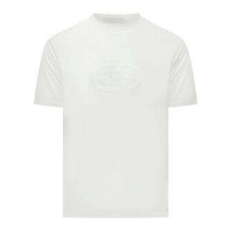 Emporio Armani Camiseta de punto de lyocell - Tops - Hombre - Blanco - 2XL
