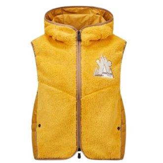 Moncler Gele Jassen Grenoble Fleece Vest - Dames - Bodywarmers - Geel - S - Jassen